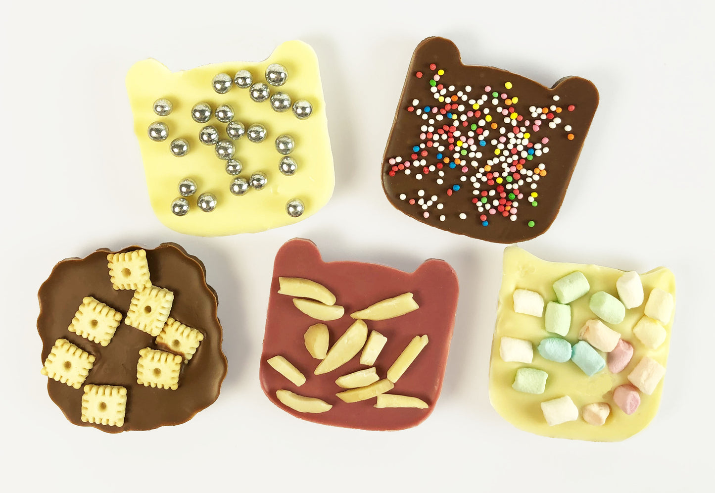 Schokoladenformen-Set mit 2 Formen und 6 Designs inspiriert von der Tierwelt