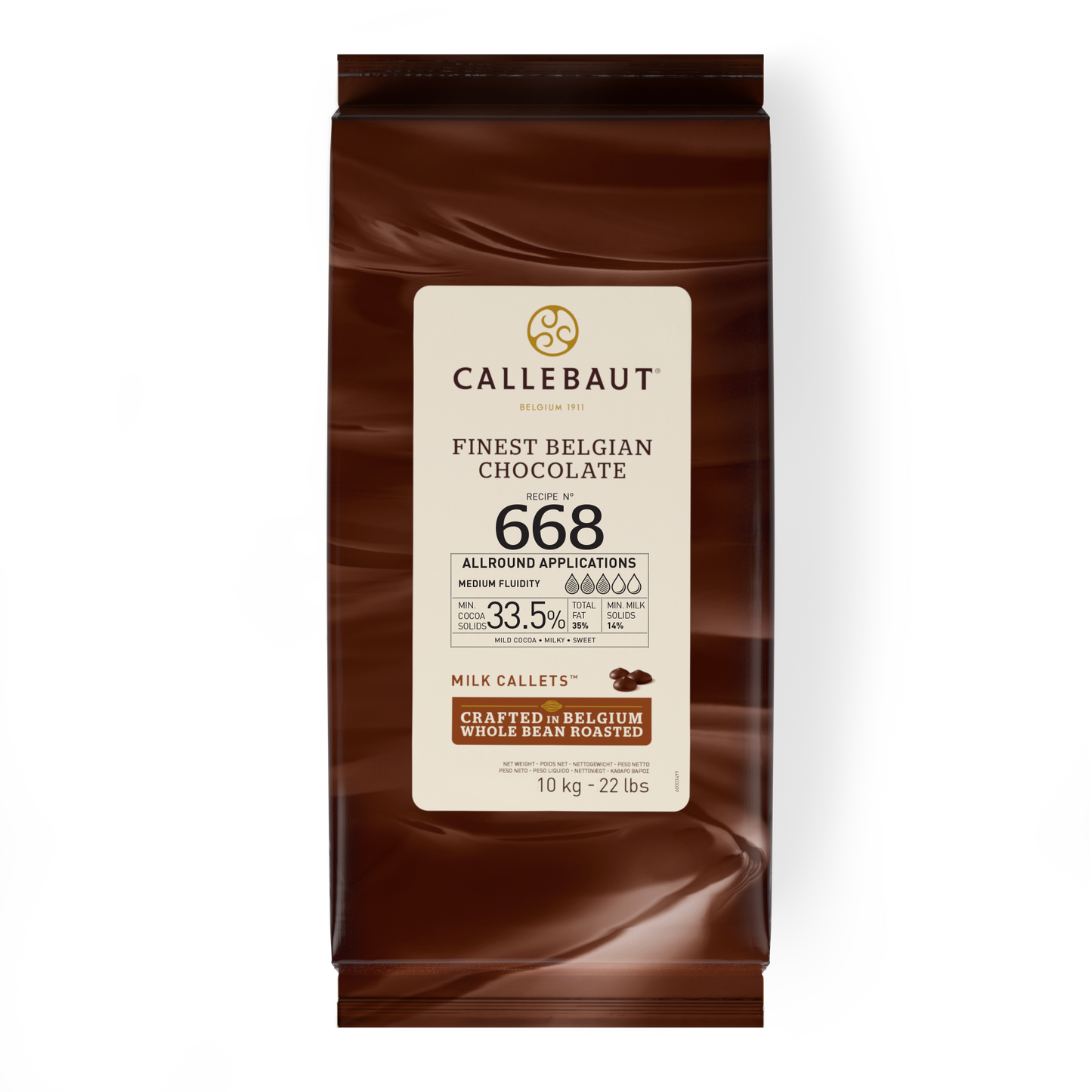 Callebaut Milk Chocolate 668 Couverture Callets 10 kg