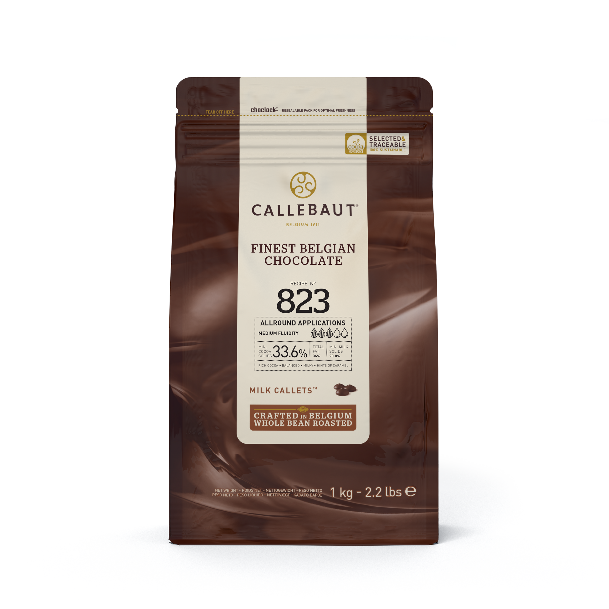Callebaut 823 Vollmilch Drops 1 kg