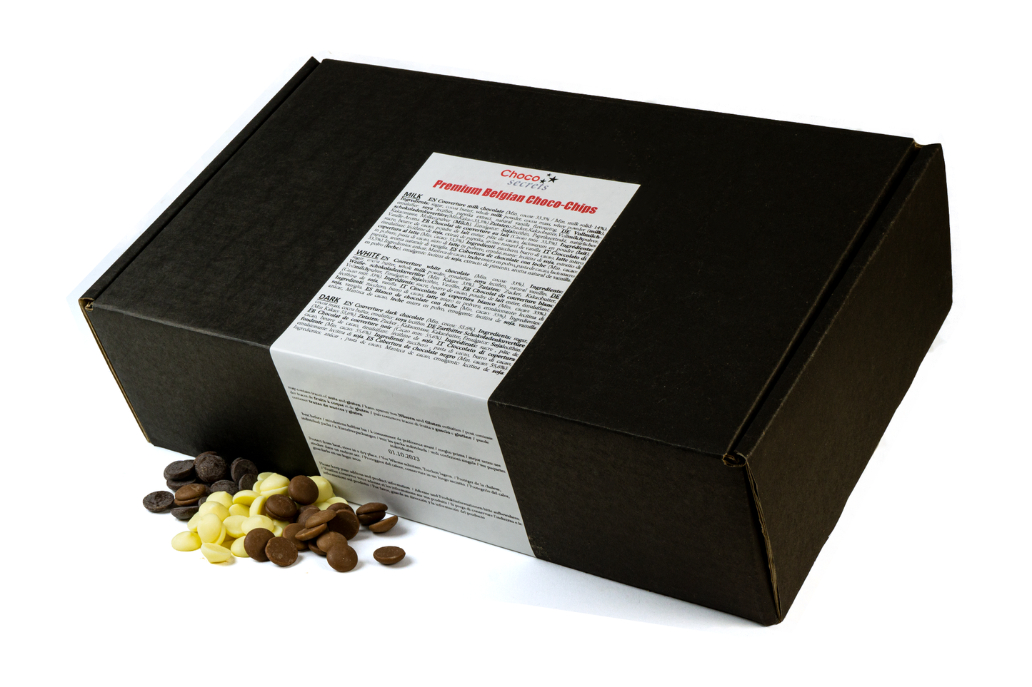 Choco-Drops, 3 x 600g (Vollmilch, Zartbitter, Weiß)