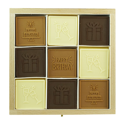 Schokoladen-Geburtstagsbox "Happy Birthday - Süße Überraschung"
