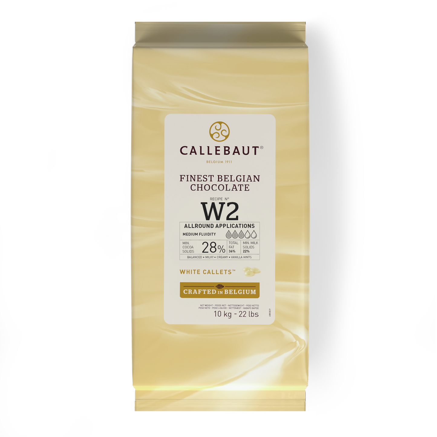 Callebaut W2 White Chocolate Couverture Callets 10 kg